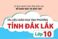 Tài liệu môn giáo dục địa phương lớp 10