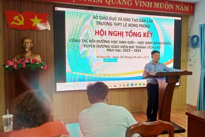 Hội nghị tổng kết công tác bồi dưỡng học sinh giỏi – học sinh năng khiếu, tuyên dương giáo viên đạt thành tích cao năm học 2023 – 2024