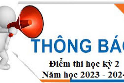 Kết quả thi học kỳ 2 năm học 2023 – 2024